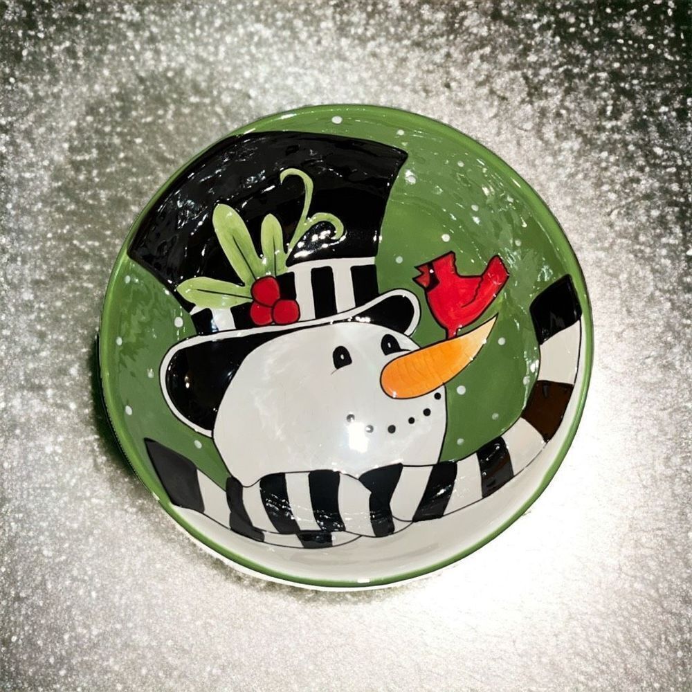 Fitz and Floyd Frosty’s frolic bowl